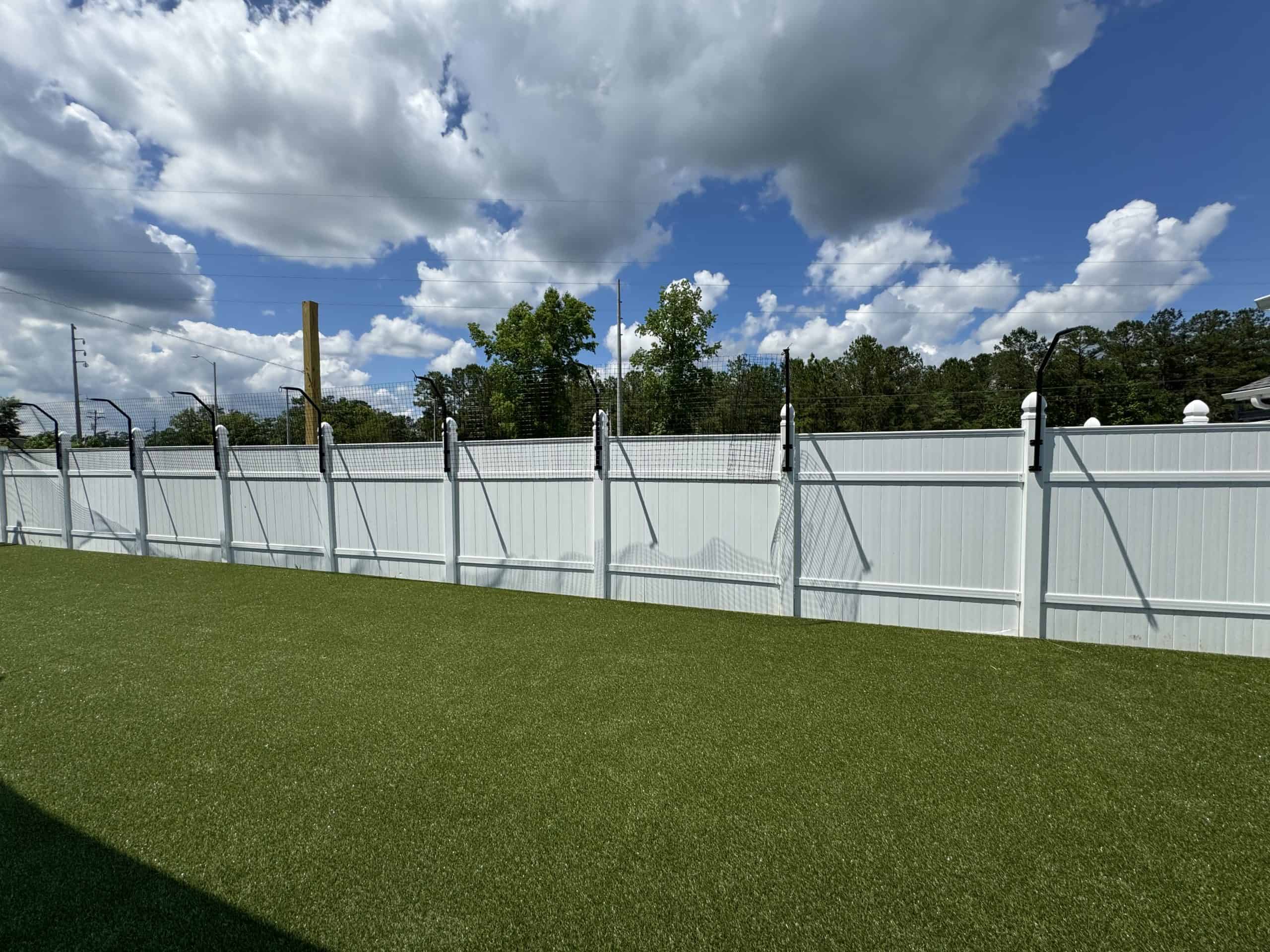 We use Houdini-style fencing throughout, similar to what zoos use, to ensure the safety of our guests.