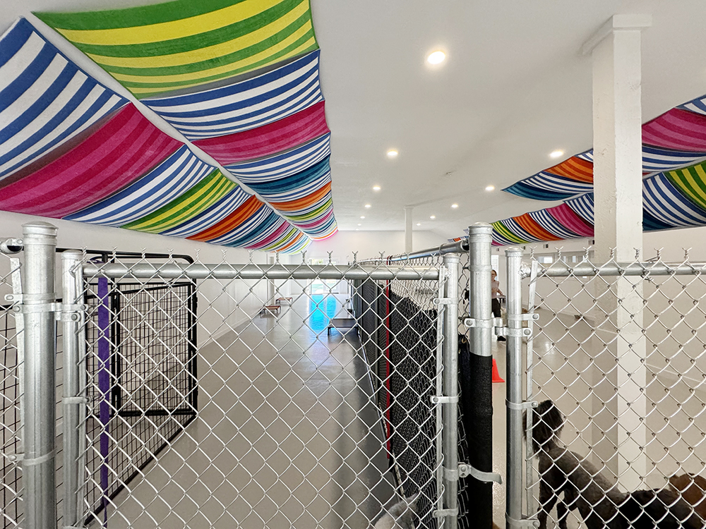 Air-conditioned indoor play yards offer a cool and comfortable escape from the outdoor elements when needed.